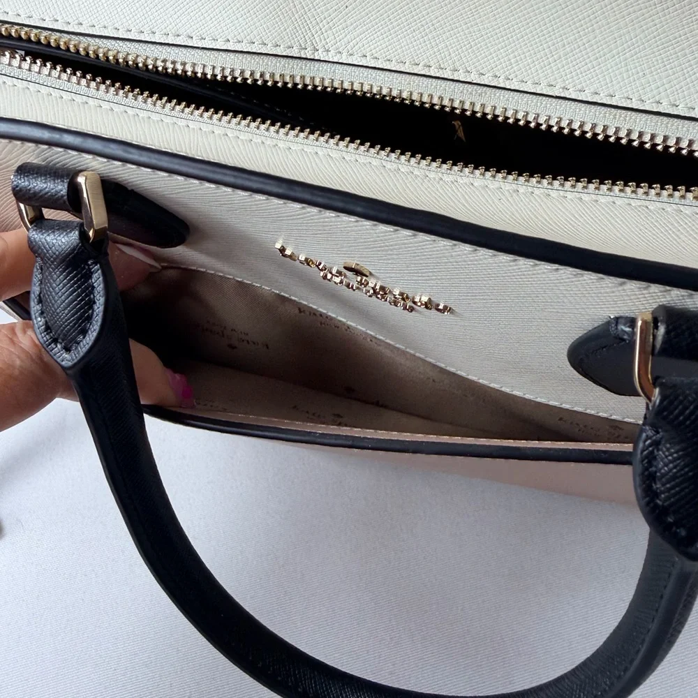 Kate Spade Black and Tan Satchel